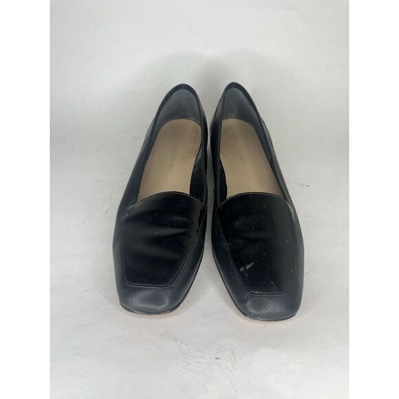 enzo angiolini shoes Women Size 9.5M Black Leather Flats - Picture 2 of 12